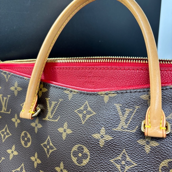 Louis Vuitton Pallas Monogram Canvas Tote – Red Accent - Picture 2 of 9
